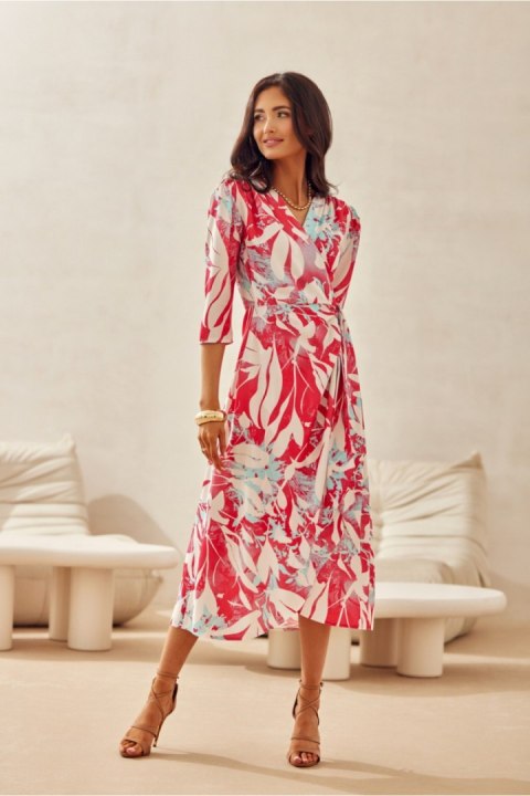 Sukienka damska Model Mirella SUK0522 20F Multicolor - Roco Fashion Sukienka damska Model Mirella SUK0522 20F Multicolor - Roco Fashion