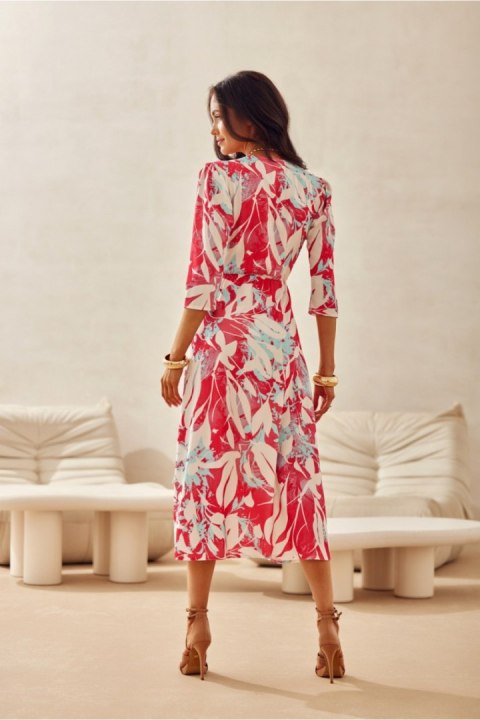 Sukienka damska Model Mirella SUK0522 20F Multicolor - Roco Fashion Sukienka damska Model Mirella SUK0522 20F Multicolor - Roco Fashion