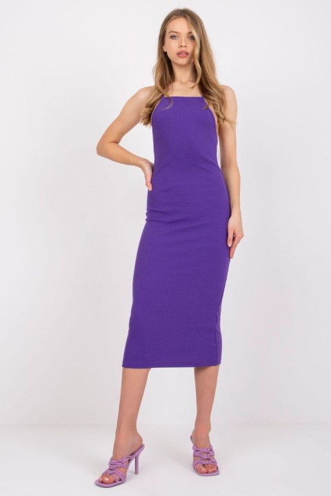Sukienka damska Model RV-SK-7562.20X Dark Violet - Rue Paris Sukienka damska Model RV-SK-7562.20X Dark Violet - Rue Paris