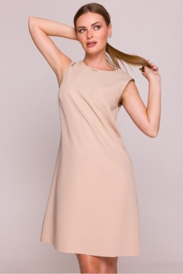 Sukienka damska Model S408 Beige - Stylove