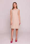 Sukienka damska Model S408 Beige - Stylove