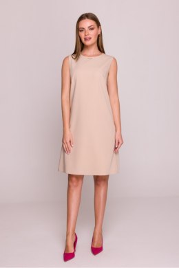 Sukienka damska Model S408 Beige - Stylove
