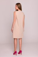 Sukienka damska Model S408 Beige - Stylove