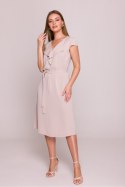 Sukienka damska Model S411 Beige - Stylove