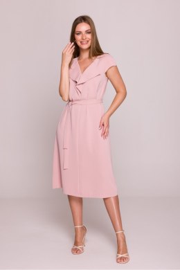 Sukienka damska Model S411 Powder Pink - Stylove