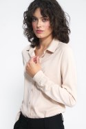 Wiskozowa koszula w kolorze beżu K72 Beige - Nife