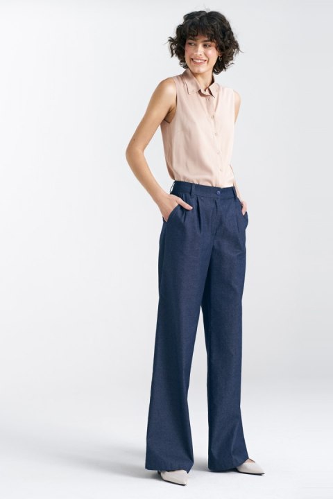 Spodnie damskie jeansowe wide leg SD83 Denim - Nife Spodnie damskie jeansowe wide leg SD83 Denim - Nife