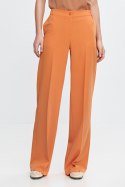Spodnie damskie  wide leg z gumą w pasie SD113 Orange - Nife