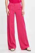 Spodnie damskie  wide leg z kantem SD112 Pink - Nife