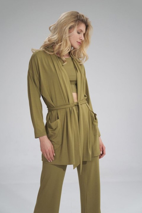 Bluza Damska Model M750 Light Oliwka - Figl Bluza Damska Model M750 Light Oliwka - Figl