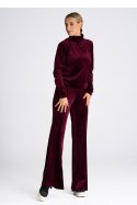 Spodnie damskie dresowe  Model M966 Bordo - Figl
