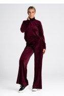 Spodnie damskie dresowe  Model M966 Bordo - Figl