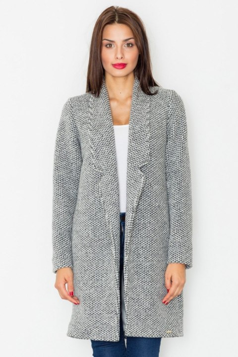 Płaszcz Damski Model M527 Grey - Figl Płaszcz Damski Model M527 Grey - Figl