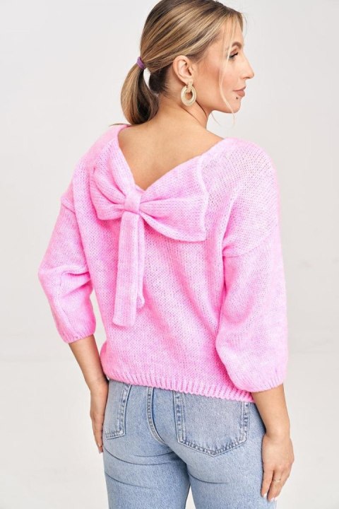 Sweter Damski Model M993 Light Pink - Figl Sweter Damski Model M993 Light Pink - Figl