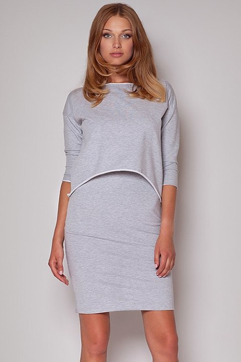 Sukienka Model 206 Grey - Figl Sukienka Model 206 Grey - Figl