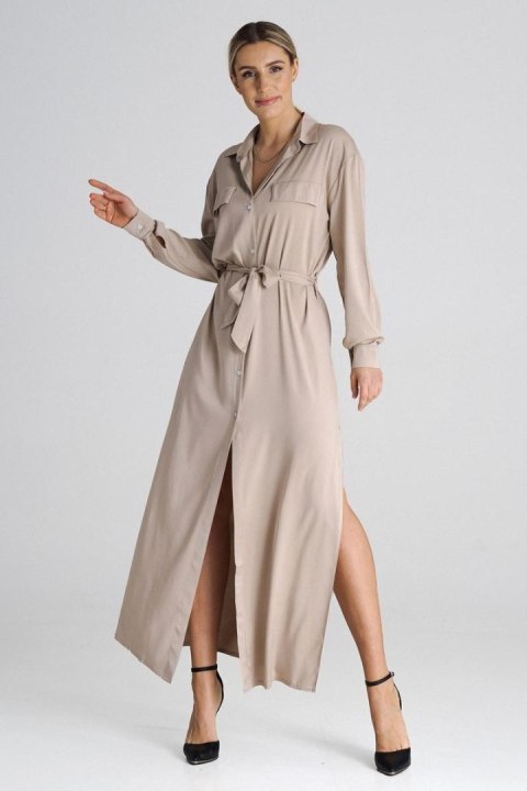 Sukienka Model M1000 Beige - Figl Sukienka Model M1000 Beige - Figl