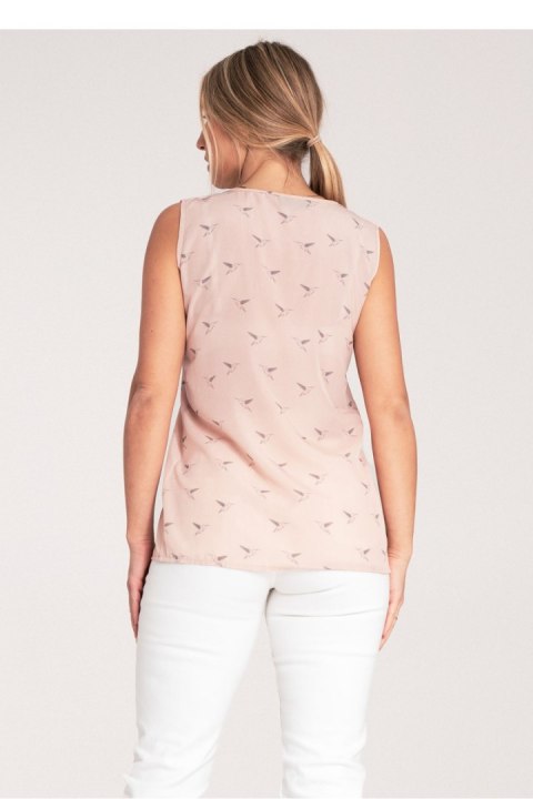 Bluzka damska Model M1076 Pink - Figl Bluzka damska Model M1076 Pink - Figl