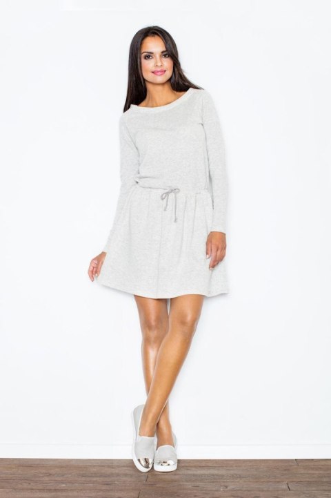 Sukienka Model 334 Light Grey - Figl Sukienka Model 334 Light Grey - Figl