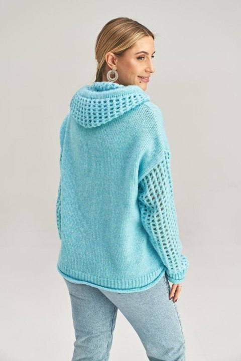 Sweter Damski Model M996 Błękit - Figl Sweter Damski Model M996 Błękit - Figl