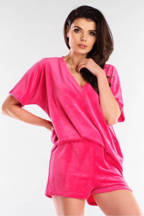 Szorty Damskie Model A418 Pink - awama Szorty Damskie Model A418 Pink - awama