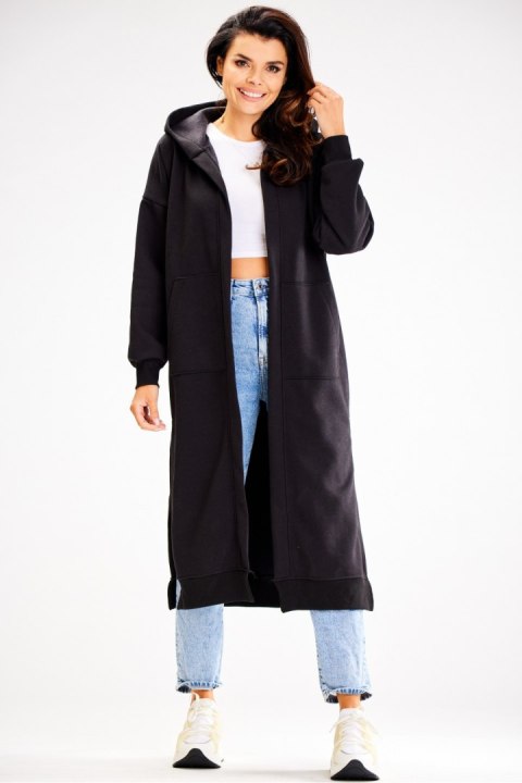 Bluza Damska Model A613 Black - awama Bluza Damska Model A613 Black - awama