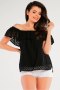 Bluzka damska hiszpanka Model A437 Black - Awama