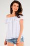 Bluzka damska hiszpanka Model A437 White - Awama