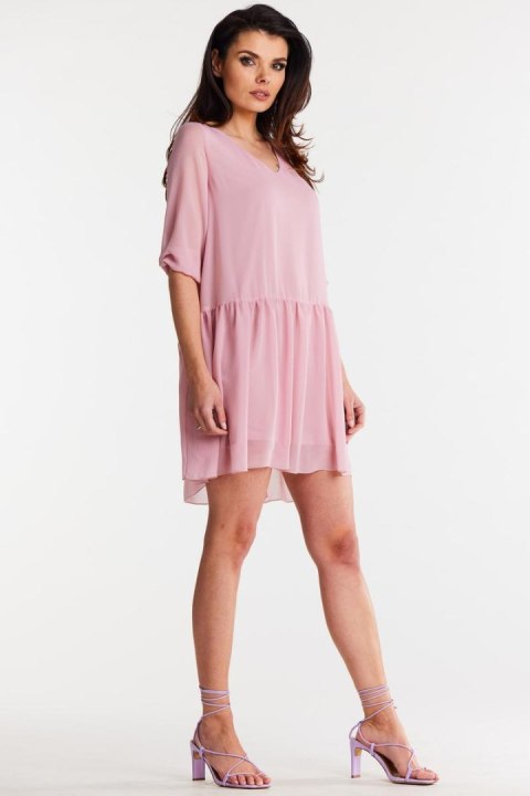 Sukienka Model A514 Powder Pink - awama Sukienka Model A514 Powder Pink - awama