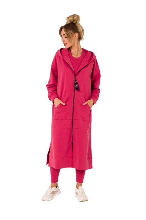 Bluza Damska Model MOE729 Coral - Moe Bluza Damska Model MOE729 Coral - Moe