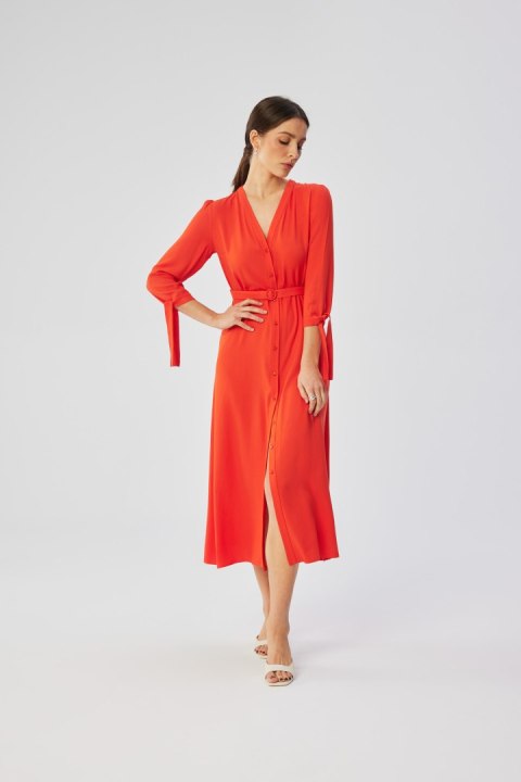 Sukienka Model S365 Coral - Stylove Sukienka Model S365 Coral - Stylove