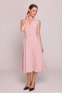 Sukienka Model S409 Powder Pink - Stylove