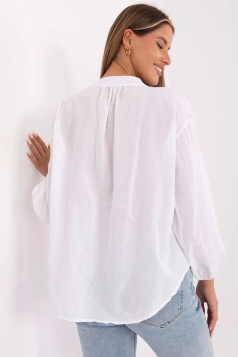 Bluzka Model TW-KS-BI-3145.67 White - Och Bella Bluzka Model TW-KS-BI-3145.67 White - Och Bella