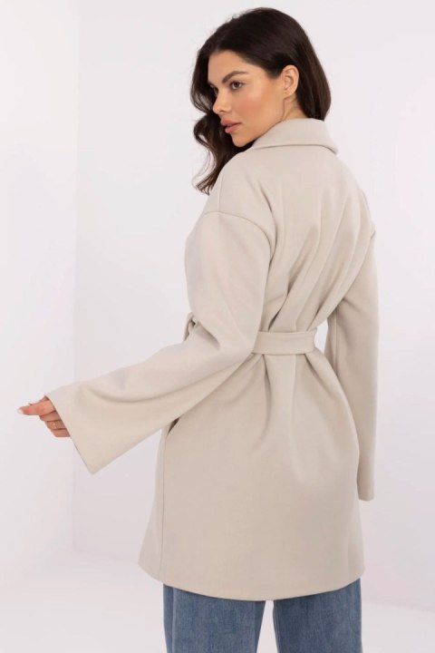 Płaszcz Damski Model TW-PL-BI-28987.85 Light Beige - Och Bella Płaszcz Damski Model TW-PL-BI-28987.85 Light Beige - Och Bella