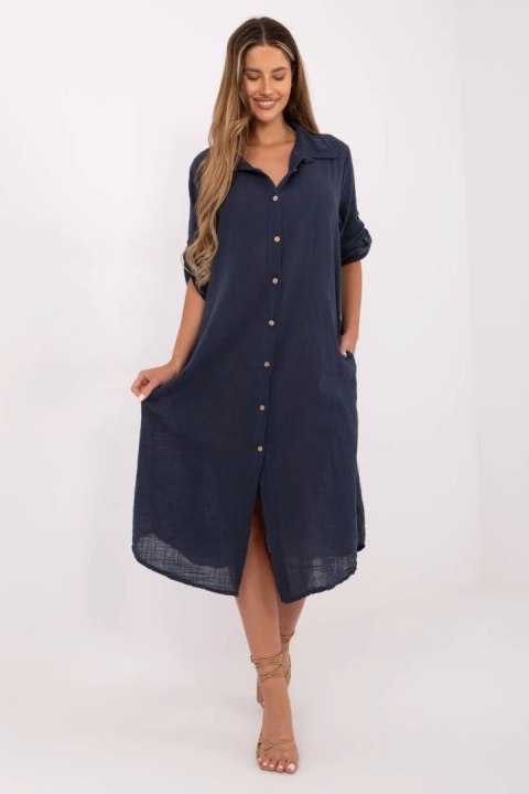 Sukienka Model TW-SK-BI-24135.81 Navy - Och Bella Sukienka Model TW-SK-BI-24135.81 Navy - Och Bella