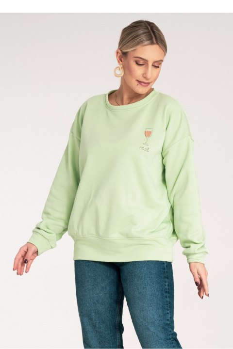 Bluza Damska Model M1152 Green - Figl Bluza Damska Model M1152 Green - Figl