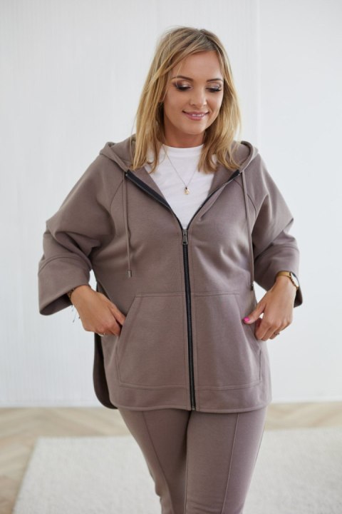 Bluza Damska Model M412/2 Cacao - La Aurora Bluza Damska Model M412/2 Cacao - La Aurora