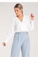 Bluzka Model M1135 White - Figl
