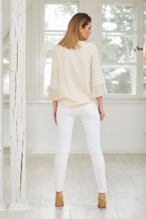 Bluzka damska Model M290/3 Light Beige - La Aurora Bluzka damska Model M290/3 Light Beige - La Aurora