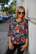 Bluzka damska Model M355/4 Flowers - La Aurora
