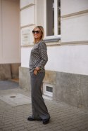 Bluzka damska Model M418/B Plaster/Lurex/Grafit - La Aurora