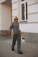 Bluzka damska Model M418/B Plaster/Lurex/Grafit - La Aurora