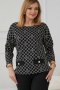 Bluzka damska Model M418/C Plaster/Lurex_Black - La Aurora