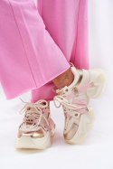 Buty Sportowe Sneakersy skórzane Model Goe RR2N4031 Beige