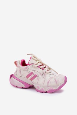 Buty Sportowe Sneakersy skórzane Model Goe RR2N4038 Pink