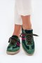 Buty Sportowe Sneakersy damskie skórzane Model Zazoo N1068 Dark Green