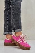 Sneakersy damskie skórzane Model Zazoo N1068S4 Fuksja