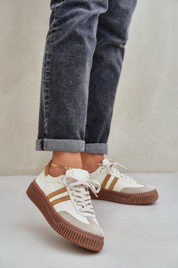 Sneakersy damskie skórzane Model Zazoo N1068S6 Beige