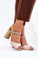 Sandały damskie skórzane Model Laura Messi 2136 Multicolor - Step in style