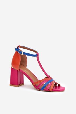 Sandały damskie skórzane Model Laura Messi 2879 Multicolor