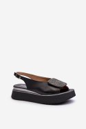 Sandały damskie skórzane Model Zazoo 1786 Black